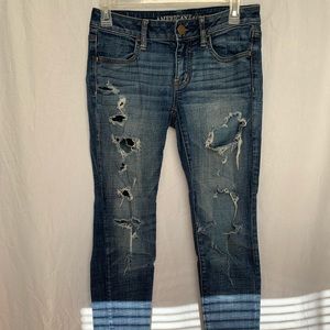 American Eagle Ripped Super Stretch Jegging